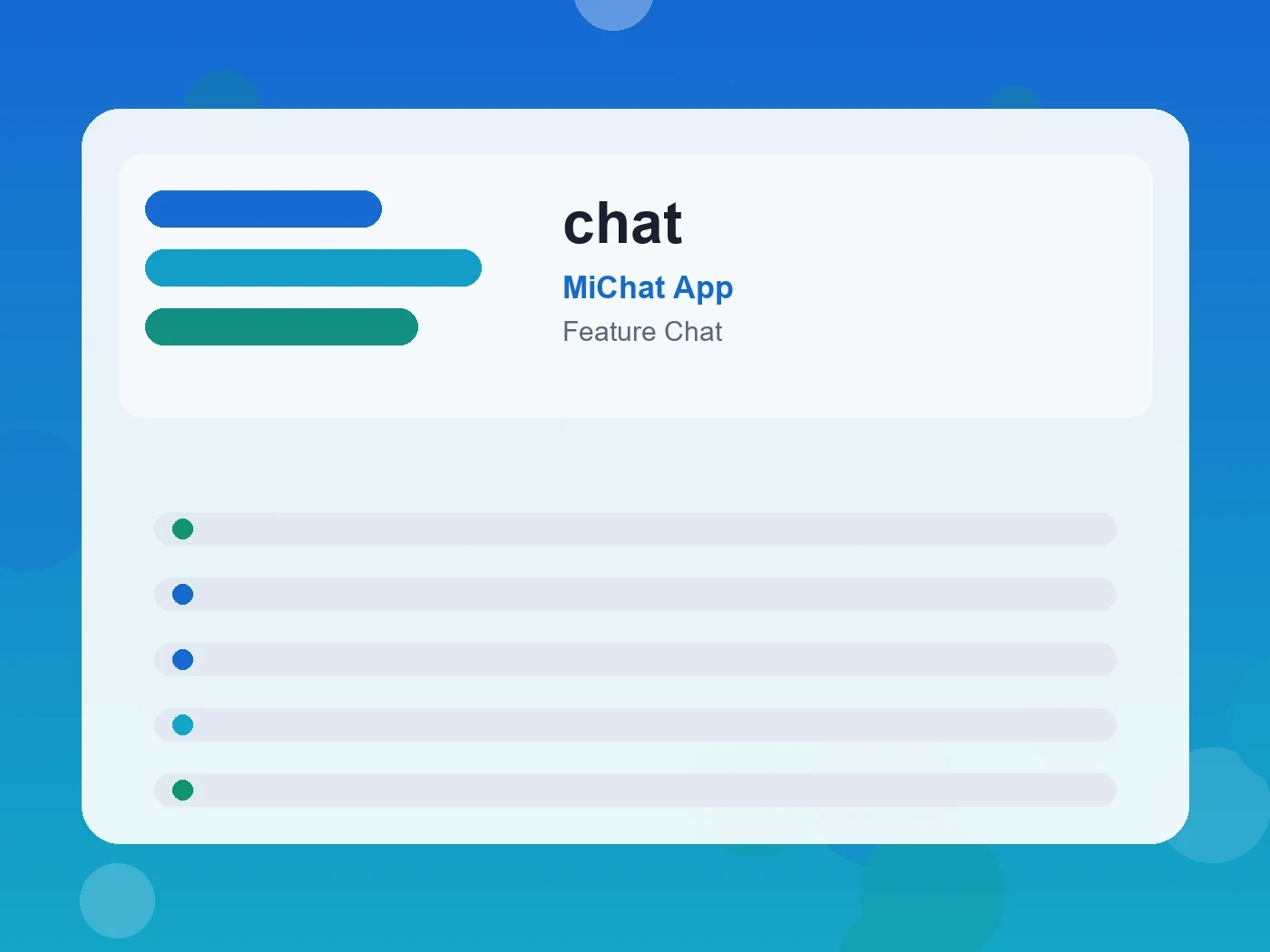 MiChat App chat guide visual