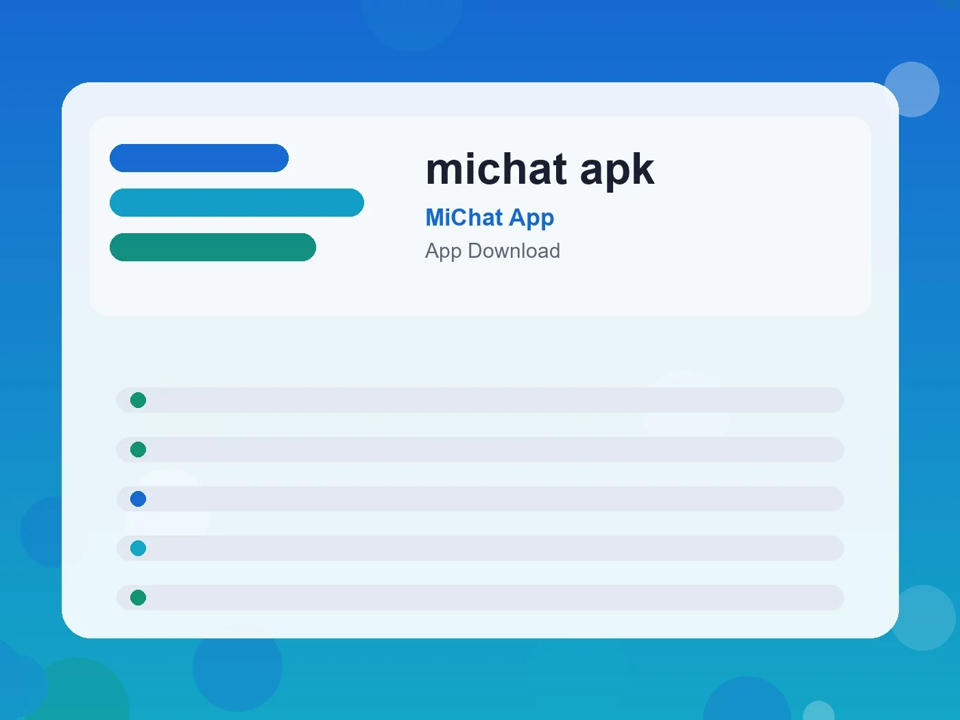 MiChat App michat apk guide visual