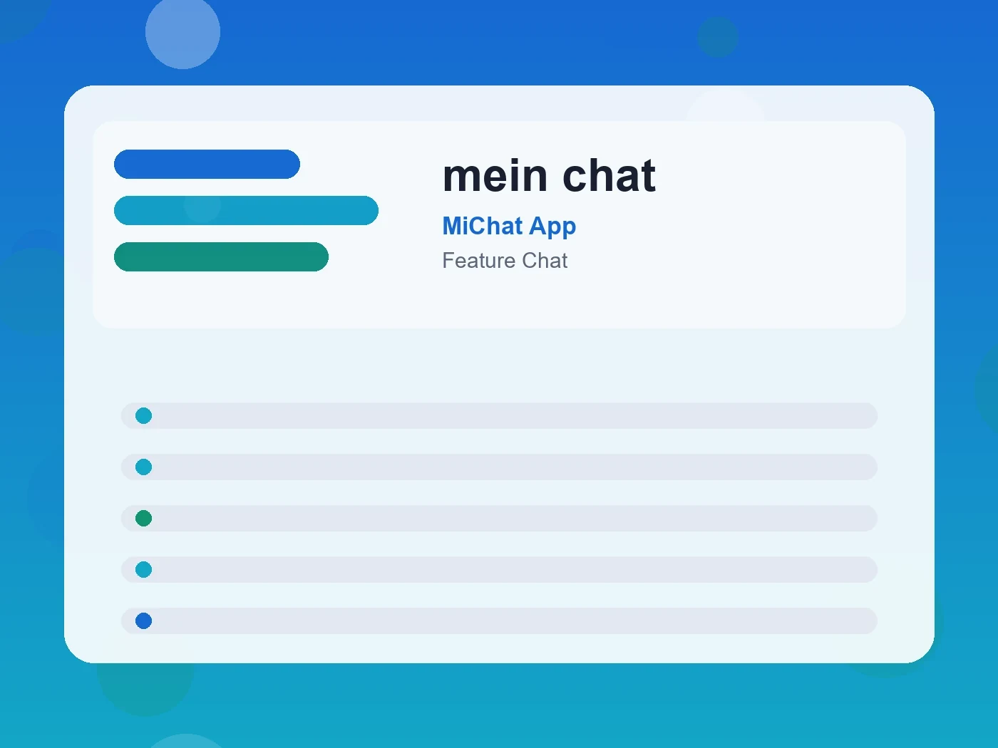 MiChat App mein chat guide visual