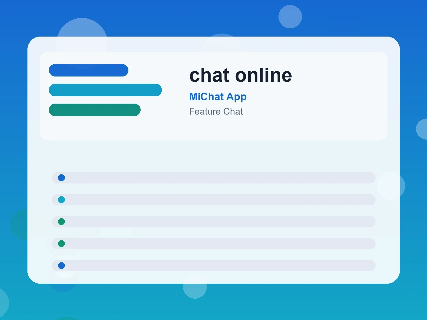 MiChat App chat online guide visual