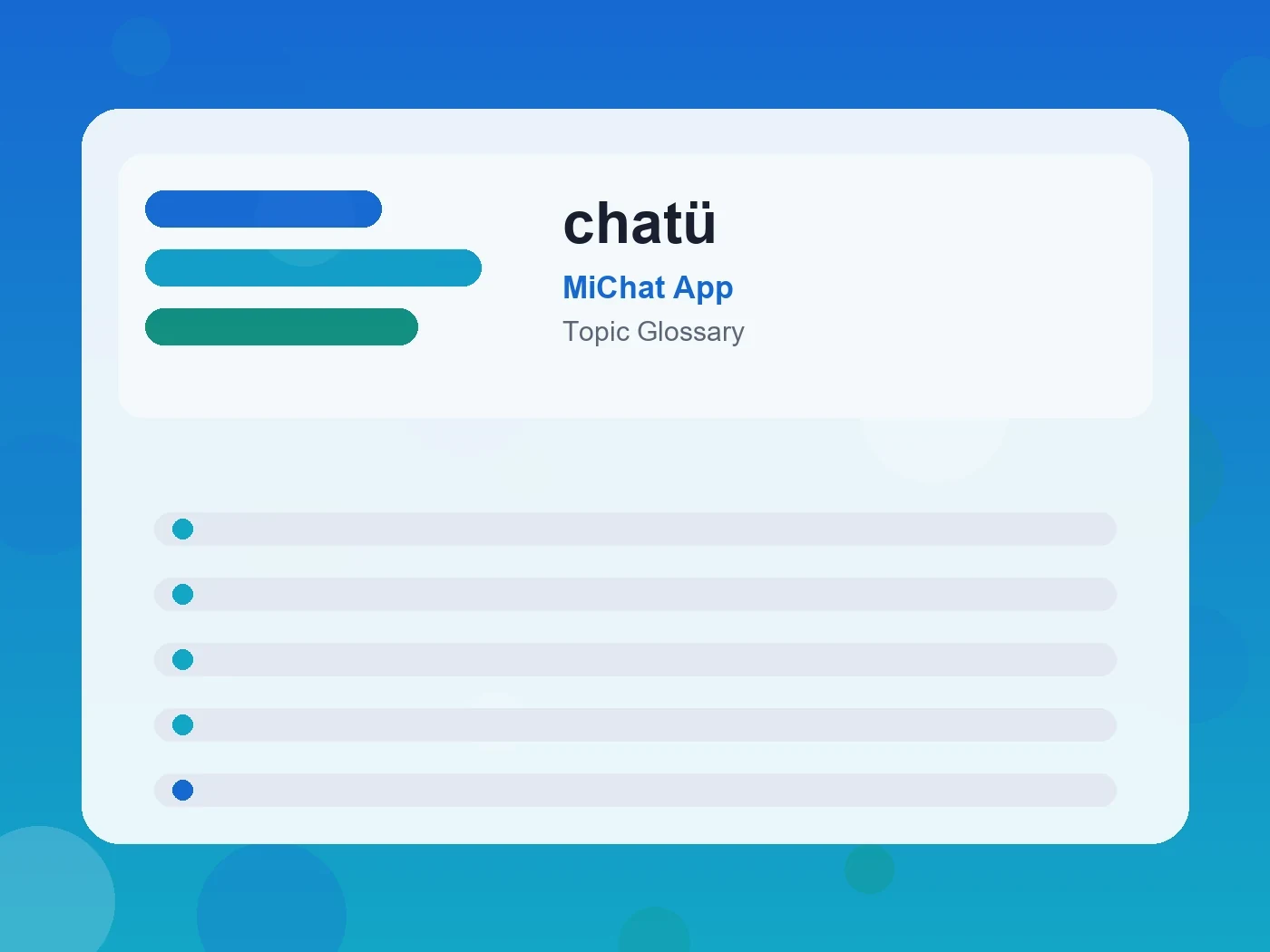 MiChat App chatü guide visual