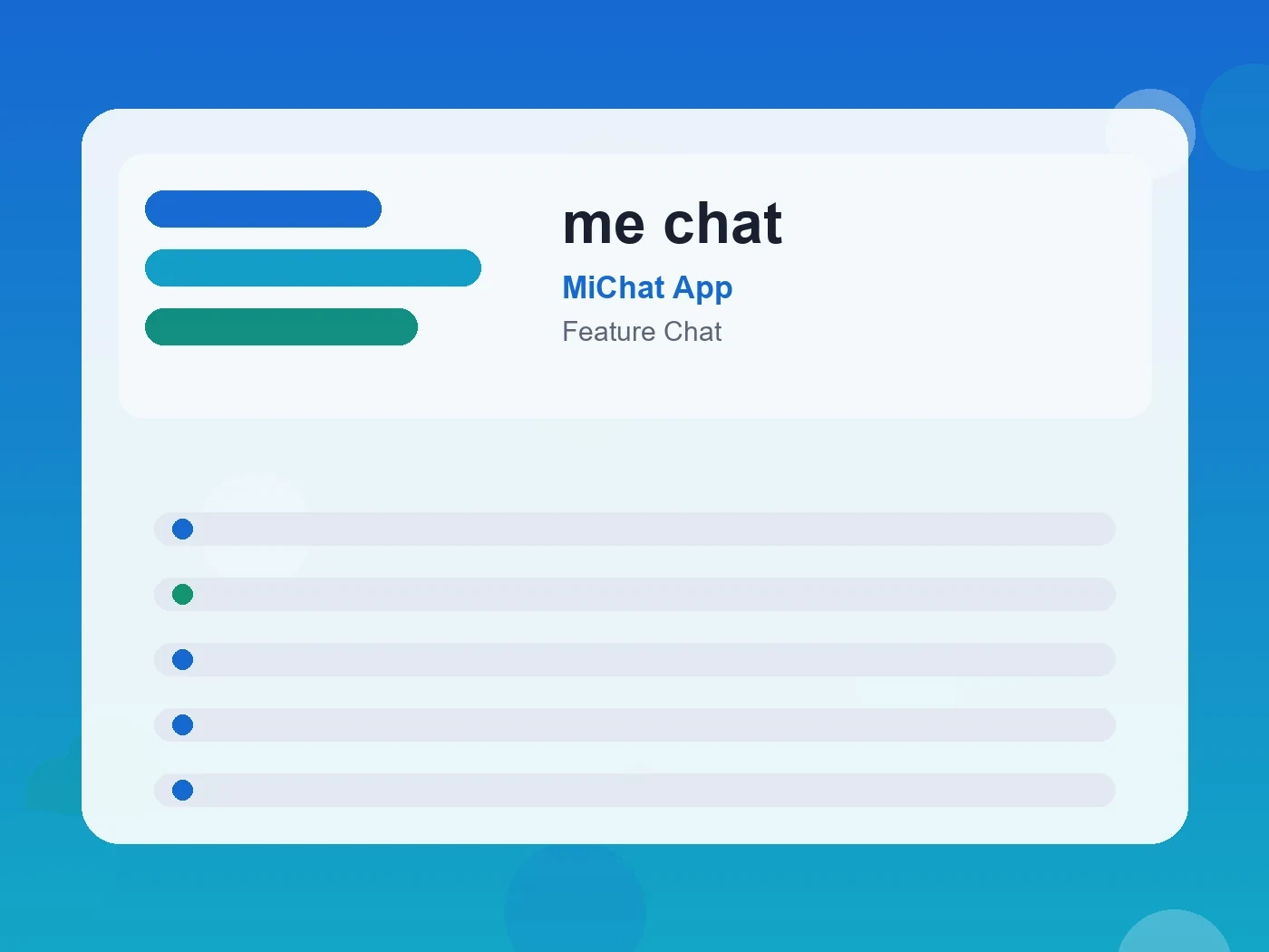 MiChat App me chat guide visual