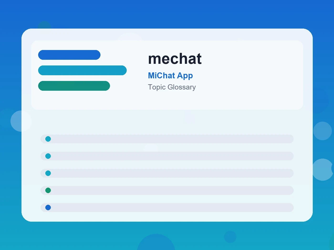 MiChat App mechat guide visual