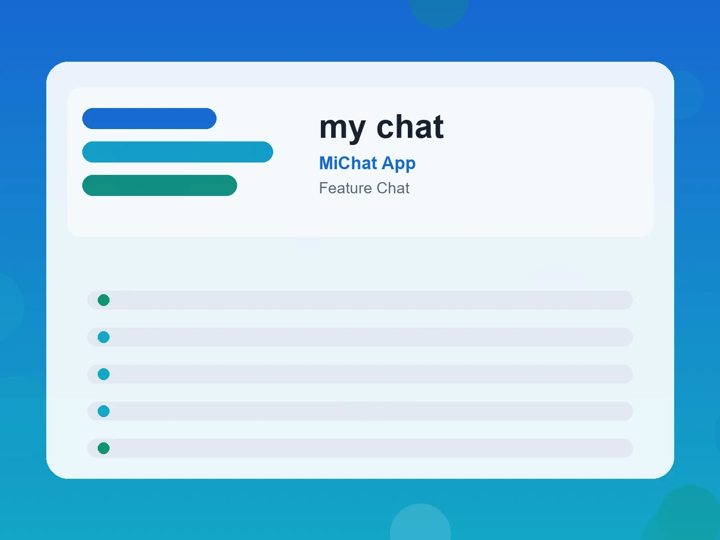 MiChat App my chat guide visual