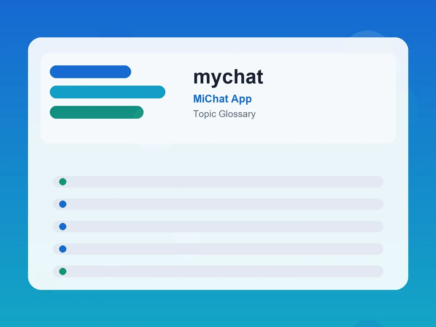 MiChat App mychat guide visual