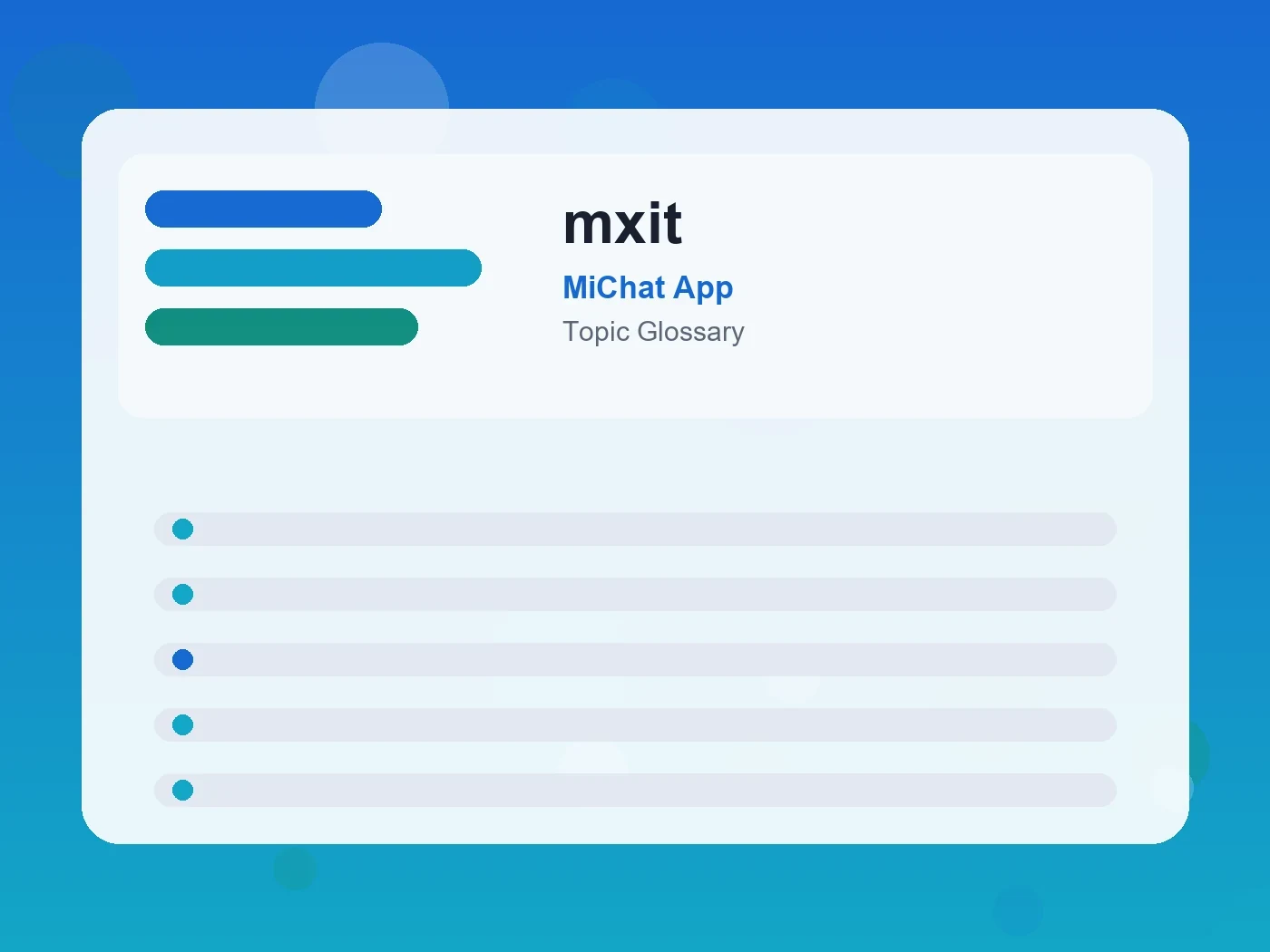 MiChat App mxit guide visual